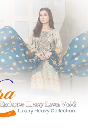 HALA ZAFIRA VOL 2 KARACHI LAWN SUITS AT WHOLESALE PRICE