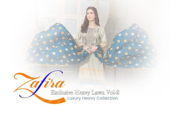 HALA ZAFIRA VOL 2 KARACHI LAWN SUITS AT WHOLESALE PRICE