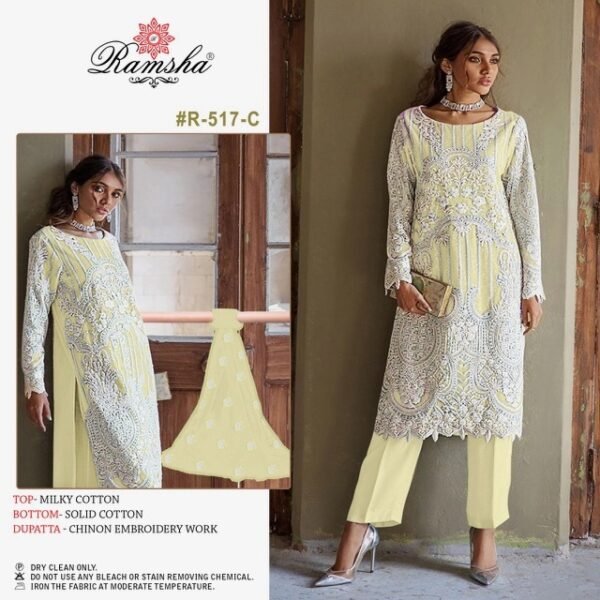 RAMSHA 517 NX PAKISTANI SUITS WHOLESALER - Image 7