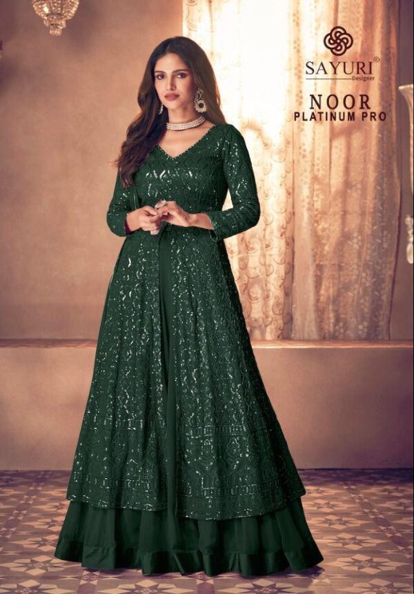 SAYURI DESIGNER NOOR PLATINUM PRO HEAVY GOWN AT WHOLESALER