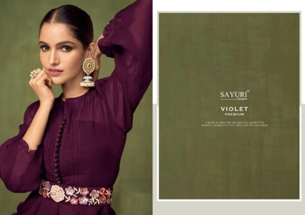 SAYURI DESIGNER VIOLET 5206 TO 5206 GOWN COLLECTION - Image 3