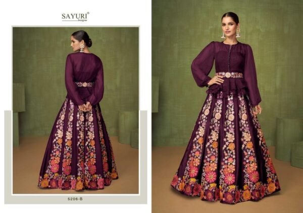SAYURI DESIGNER VIOLET 5206 TO 5206 GOWN COLLECTION - Image 8