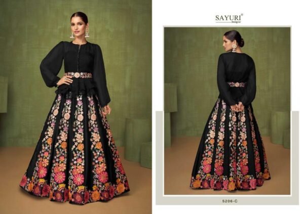SAYURI DESIGNER VIOLET 5206 TO 5206 GOWN COLLECTION - Image 7