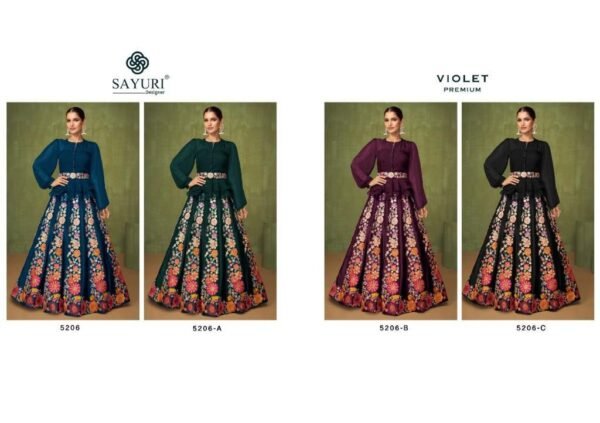SAYURI DESIGNER VIOLET 5206 TO 5206 GOWN COLLECTION - Image 6