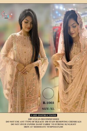 SHREE FABS R 1003 PAKISTANI SUITS AT WHOLESALE PRICE