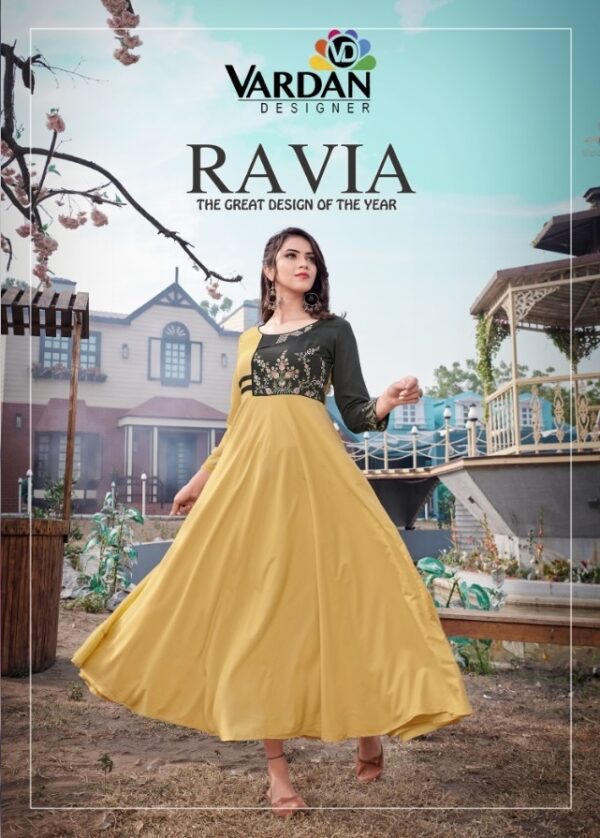 VARDAN DESIGNER RAVIA VOL 1 6041 TO 6044 GOWN WHOLESALER