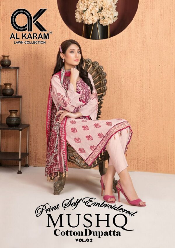 AL KARAM MUSHQ VOL 2 KARACHI SUITS CATALOGUE