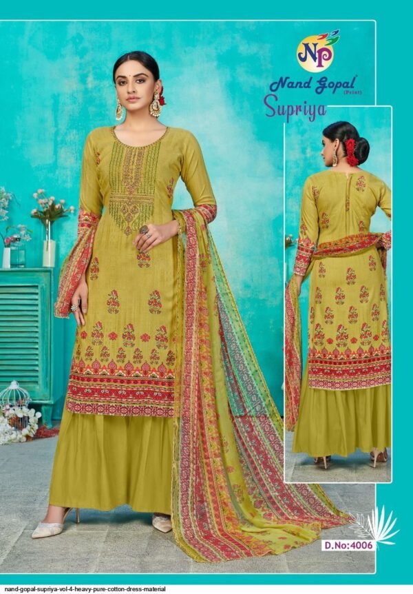 NAND GOPAL SUPRIYA VOL 4 KARACHI SUITS WHOLESALER - Image 3