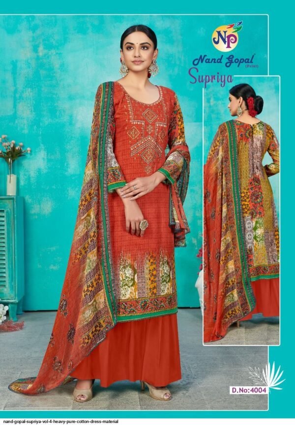 NAND GOPAL SUPRIYA VOL 4 KARACHI SUITS WHOLESALER - Image 4