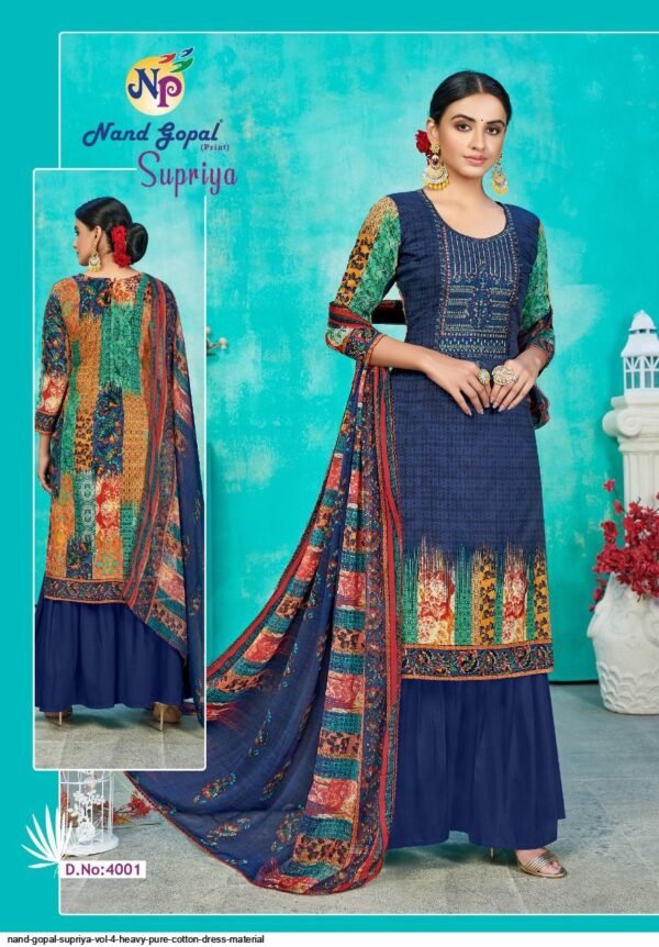NAND GOPAL SUPRIYA VOL 4 KARACHI SUITS WHOLESALER - Image 5