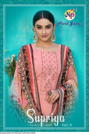NAND GOPAL SUPRIYA VOL 4 KARACHI SUITS WHOLESALER