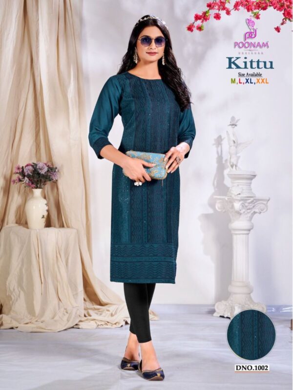 POONAM DESIGNER KITTU KURTIS BEST PRICE