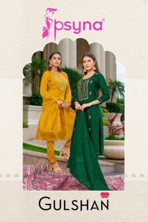 PSYNA GULSHAN KURTIS WITH PANT COLLECTION