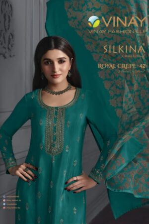 VINAY SILKINA ROYAL CREPE VOL 42 SALWAR KAMEEZ ONLINE SHOPPING