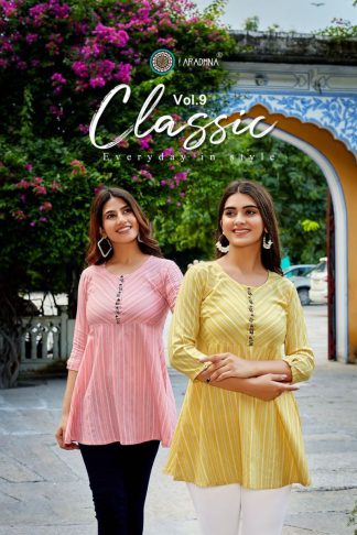 ARADHNA CLASSIC VOL 9 KURTIS WHOLESALER SURAT