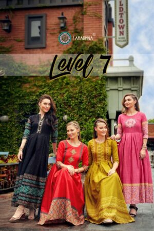 ARADHNA LEVEL VOL 7 LATEST DESIGNER GOWN STYLE KURTI ONLINE