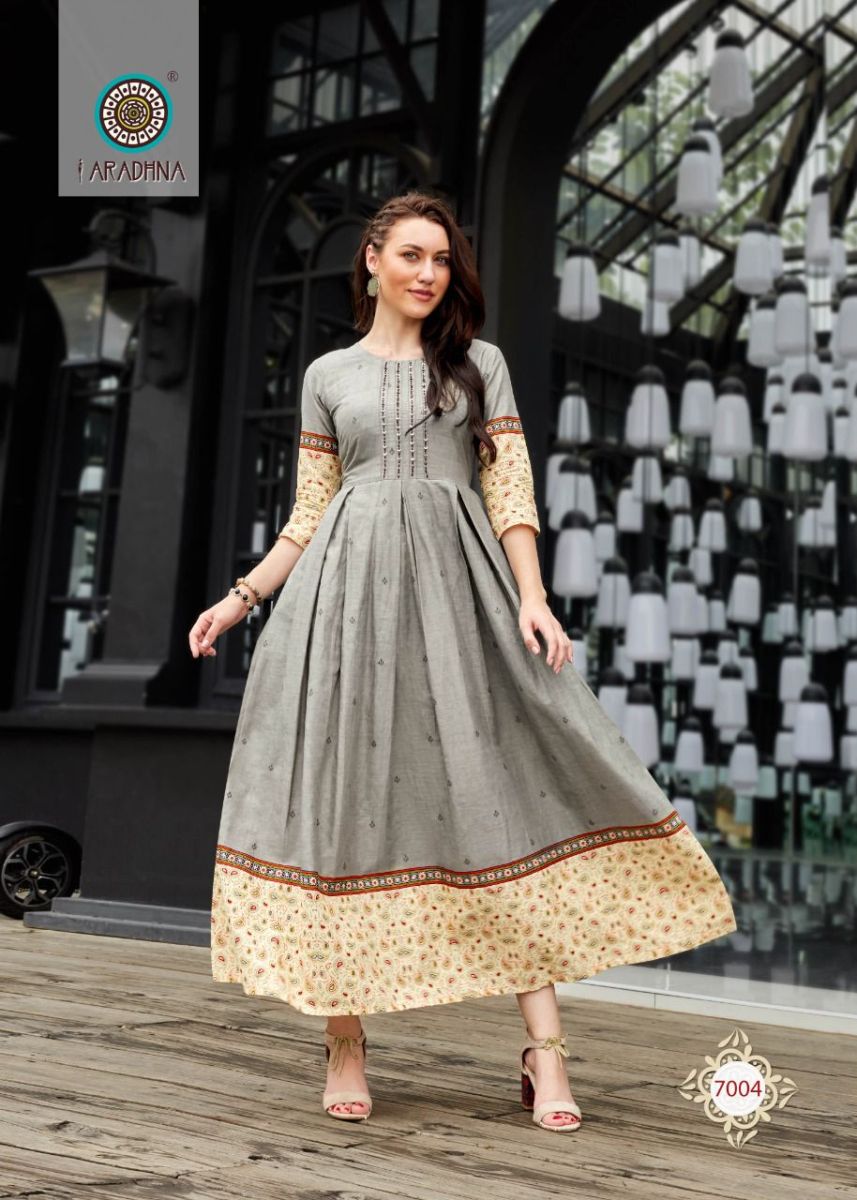 The Dressline - Long gown style kurti with shrug. Full... | Facebook