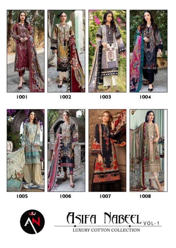 ASIFA NABEEL VOL 1 COTTON SALWAR KAMEEZ ONLINE SHOPPING - Image 9
