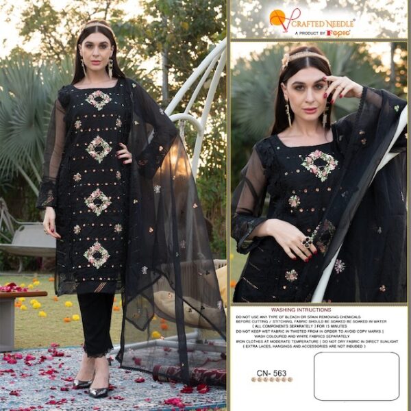 FEPIC CRAFTED NEEDLE 563 SERIES PAKISTANI KURTI WHOLESALER