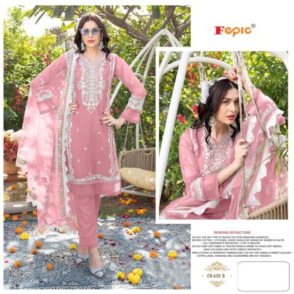 FEPIC CRAFTED NEEDLE 650 SERIES PAKISTANI SUITS IN SUPPLIER