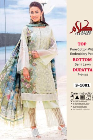 KALAM CREATION 1001 TO 1002 SERIES PAKISTANI SUITS WHOLESALER IN INDIA