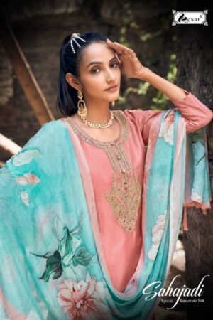 KESAR SAHAJADI LUXUIRIUZ SILK DESIGNER SALWAR KAMEEZ ONLINE
