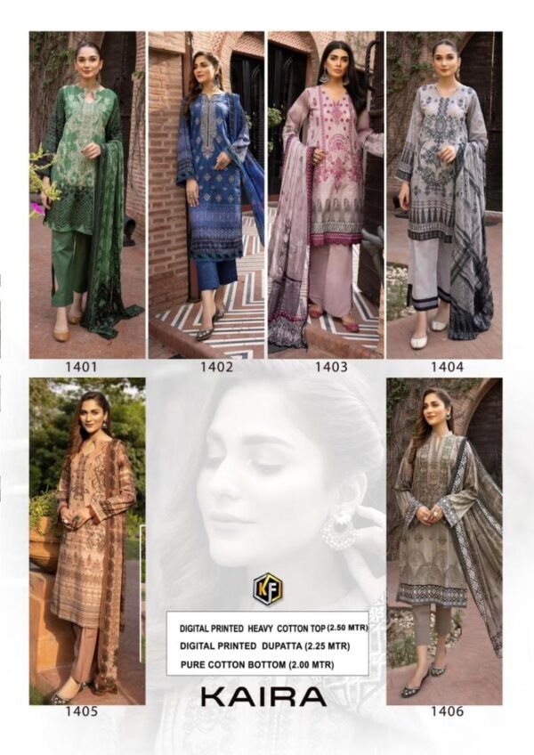 KEVAL FAB KAIRA VOL 14 1401 TO 1406 PAKISTANI SUITS AT BEST PRICE - Image 8