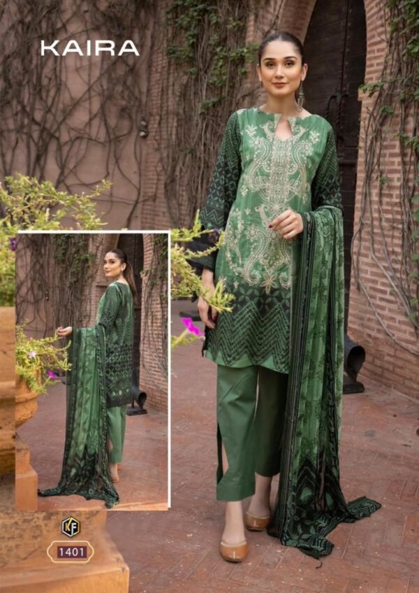 KEVAL FAB KAIRA VOL 14 1401 TO 1406 PAKISTANI SUITS AT BEST PRICE - Image 7