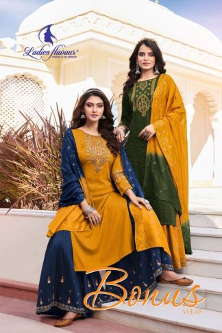 LADIES FLAVOUR BONUS VOL 3 FANCY SALAWR SUITS ONLINE