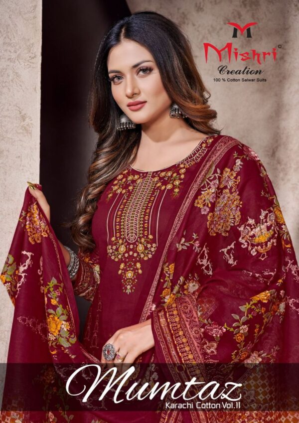 MISHRI CREATION MUMTAZ VOL 11 KARACHI SUITS ONLINE WHOLESALER