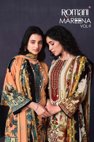 ROMANI MAREENA VOL 9 COTTON DRESSES MATERIAL AT WHOLESALE PRICE