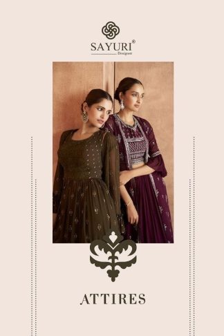 SAYURI DESIGNER ATTIRES RICH COMBINATION DESIGNER GOWN