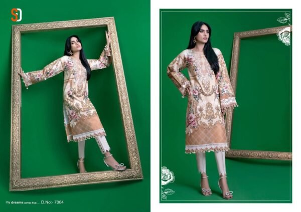 SHRADDHA DESIGNER FIRDOUS VOL 7 7001 TO 7004 PAKISTANI SUITS ONLINE - Image 10