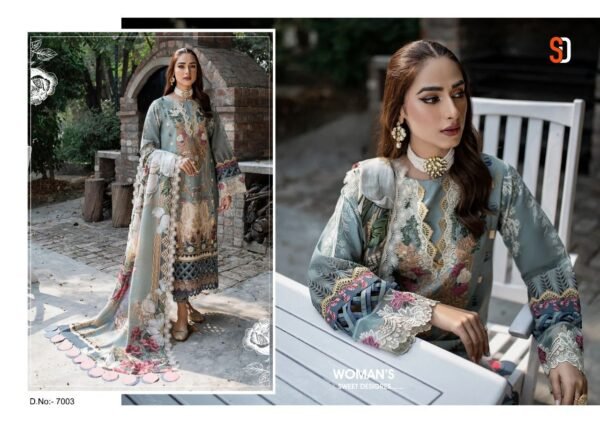 SHRADDHA DESIGNER FIRDOUS VOL 7 7001 TO 7004 PAKISTANI SUITS ONLINE - Image 2