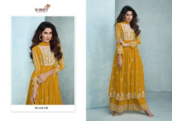 VAMIKA AADHIRA VOL 3 LAKHNAWI EMBROIDERY SALWAR SUTIS WHOLESALER - Image 3