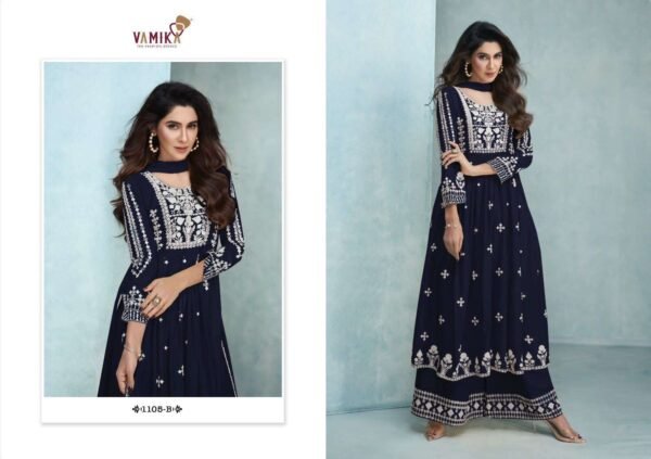 VAMIKA AADHIRA VOL 3 LAKHNAWI EMBROIDERY SALWAR SUTIS WHOLESALER - Image 4