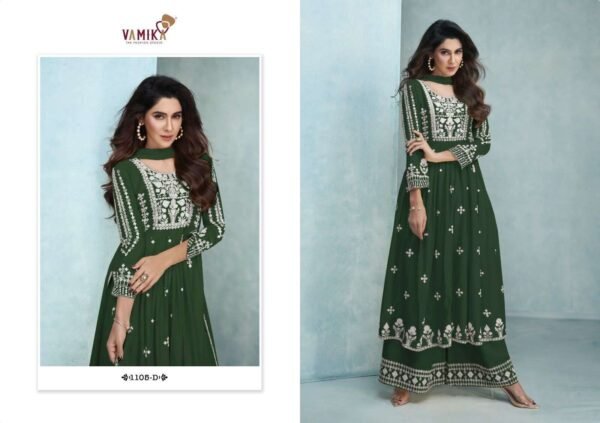 VAMIKA AADHIRA VOL 3 LAKHNAWI EMBROIDERY SALWAR SUTIS WHOLESALER - Image 5
