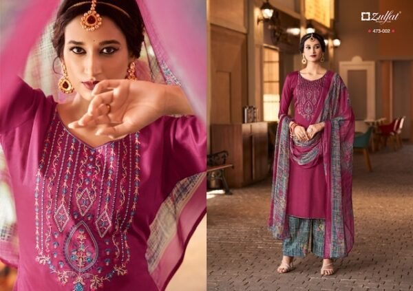 ZULFAT MOHAK JAM COTTON SUITS WHOLESALER IN INDIA - Image 3