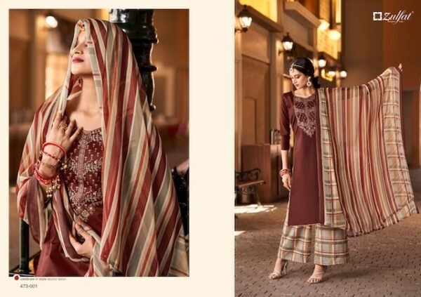ZULFAT MOHAK JAM COTTON SUITS WHOLESALER IN INDIA - Image 4