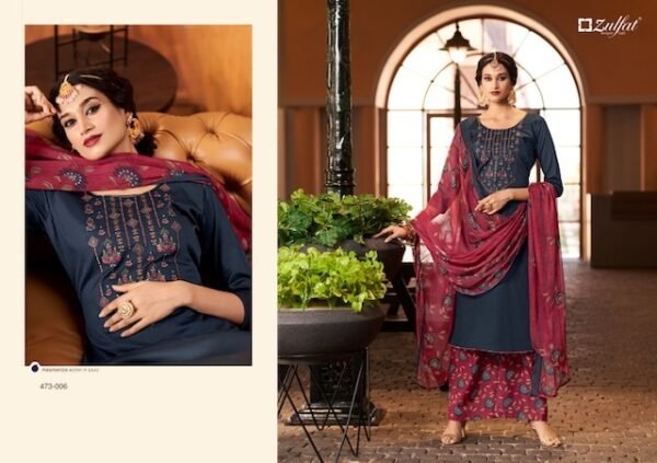 ZULFAT MOHAK JAM COTTON SUITS WHOLESALER IN INDIA - Image 10