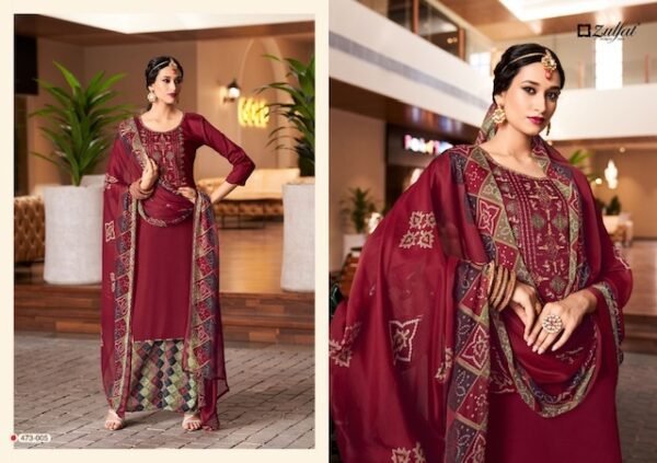 ZULFAT MOHAK JAM COTTON SUITS WHOLESALER IN INDIA - Image 7