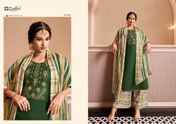 ZULFAT MOHAK JAM COTTON SUITS WHOLESALER IN INDIA - Image 8