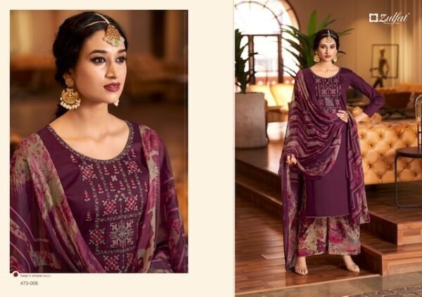 ZULFAT MOHAK JAM COTTON SUITS WHOLESALER IN INDIA - Image 6