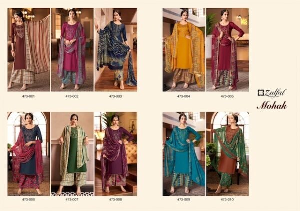 ZULFAT MOHAK JAM COTTON SUITS WHOLESALER IN INDIA - Image 11