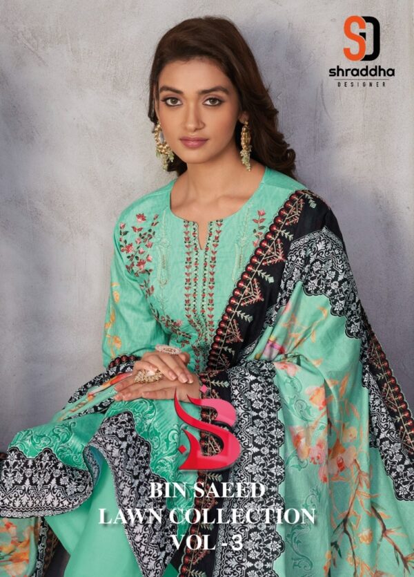 SHARADDHA DESIGNER BIN SAEED VOL 3 30001 TO 30004 COTTON WHOLESALE PAKISTANI SUITS