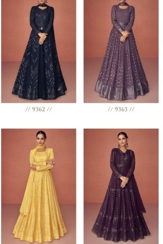 AASHIRWAD CREATION SEASON 9362 TO 9365 GOWN WHOLESALER