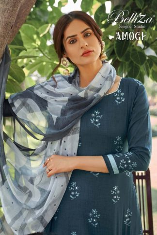 BELLIZA AMOGH FANCY COTTON DRESS MATERIAL WHOLESALER