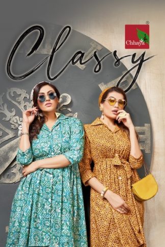 CHHAYA CLASSY RAYON PRINT KURTI WHOLESALER IN SURAT
