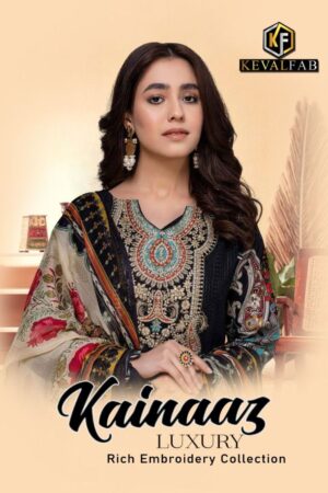 KEVAL FAB KAINAAZ LUXURY 1001 TO 1006 PAKISTANI KARACHI SUITS WHOLESALER