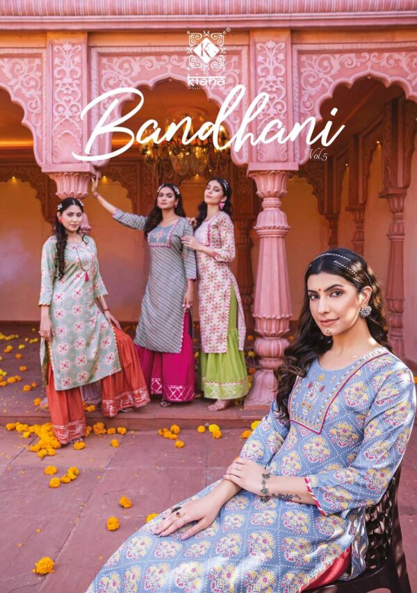 KIANA BANDHANI VOL 5 BANDHANI SALWAR SUIT CATLOGUE WHOLESALER